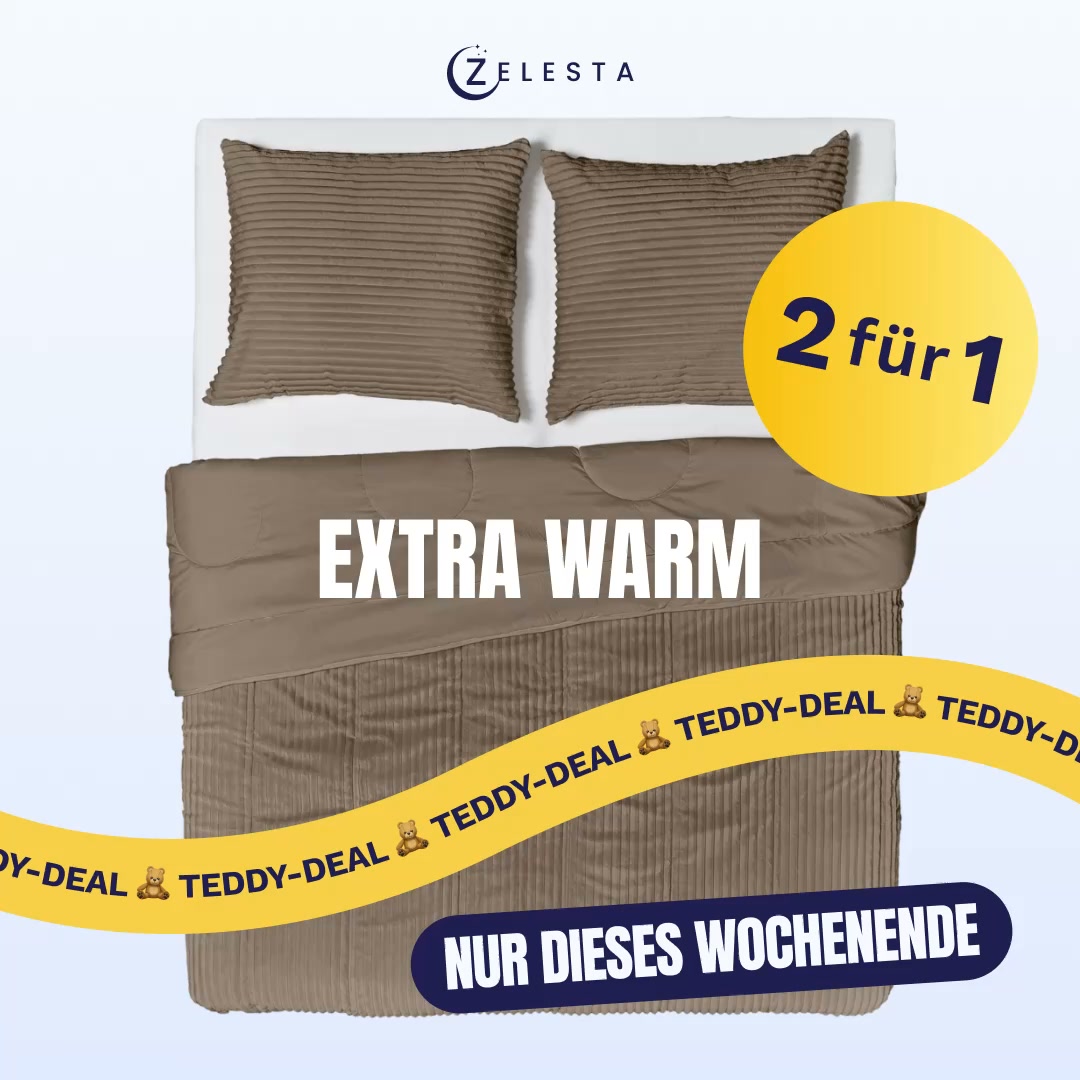 Nutze deine Chance: Nur noch dieses Wochenende 2 für 1 auf Teddy