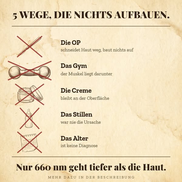 Straffere Brust in 10 Min. am Abend — ohne OP