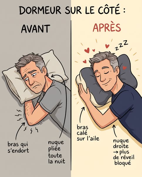 Votre nuque est pliée toute la nuit