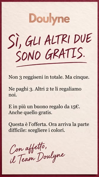 2 + 1 GRATIS · Senza ferretto
