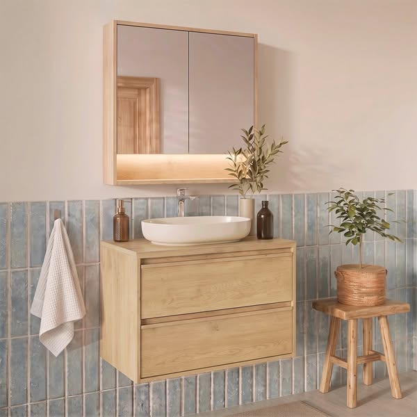 Meuble vasque 80cm Edmé Bois | Petits-meubles