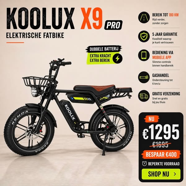 Zomerkorting - Koolux X9 Pro €1295