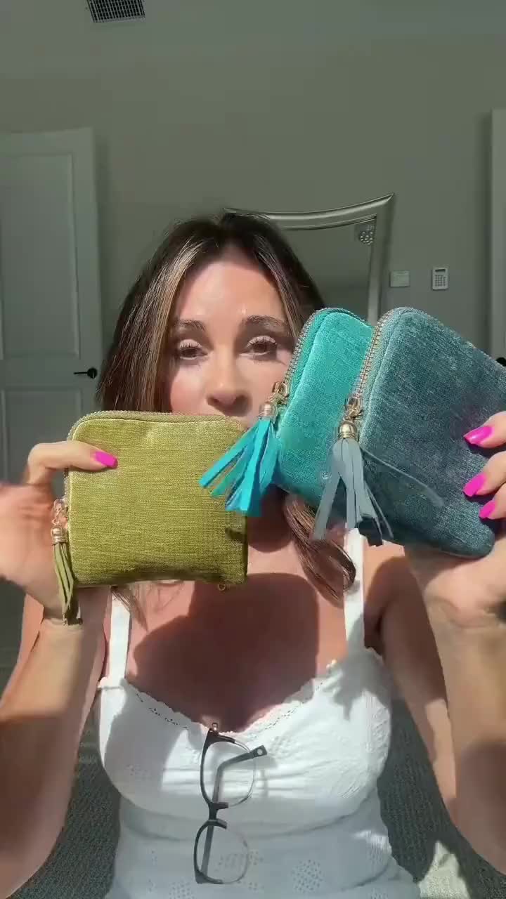 Pochette à bijoux avec pompon