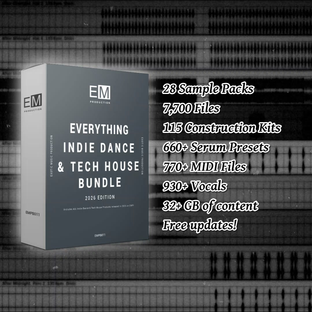 28 Indie Dance & Tech House Sample Packs