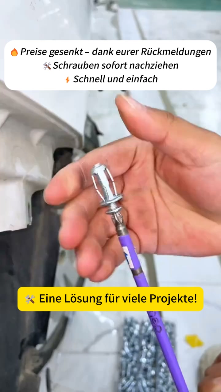 Set aus Hohlraumdübeln und Spreizdübeln
