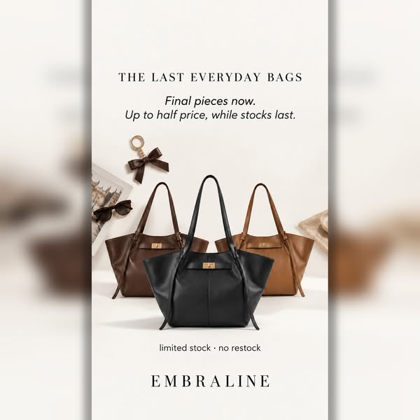 Goodbye to Our Bags, Hello Elegance