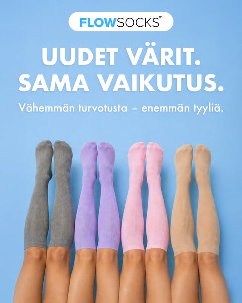 Pääse eroon väsyneistä ja turvonneista jaloista – ilman rumia tukisukkia 4.8/5