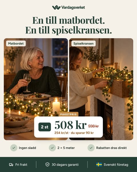 2 st för 508 kr – spara 90 kr