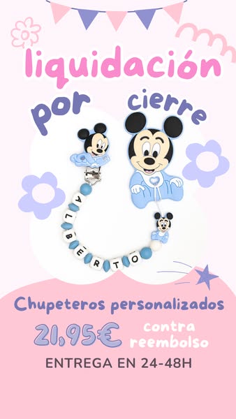 Tu bebé se merece lo mejor, regálale un chupetero personalizado.