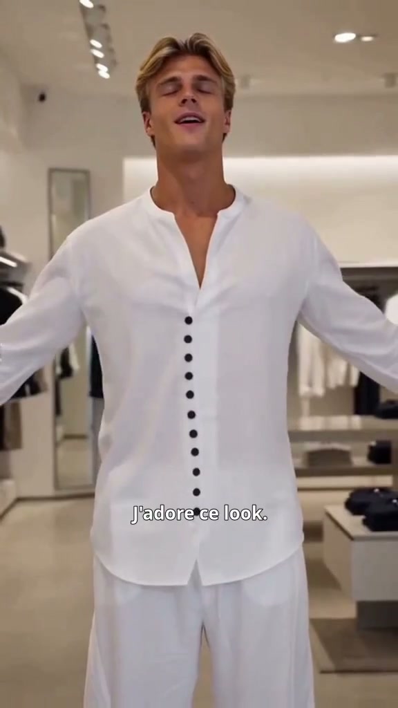 Ensemble Chemise et Pantalon Casual Minimaliste Homme