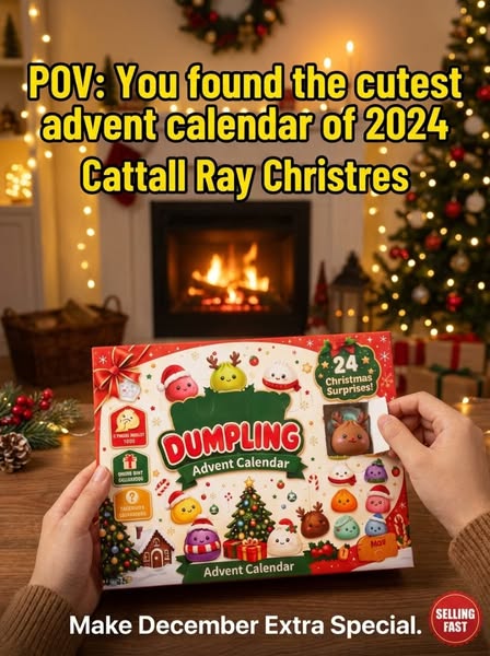 2026 Christmas Squishy Advent Calendar - 24 Days Dumpling Squishies Toys - Christmas Mystery Dumpling