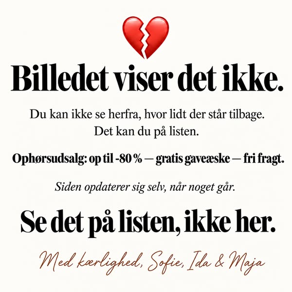 Ophørsudsalg: op til -80%