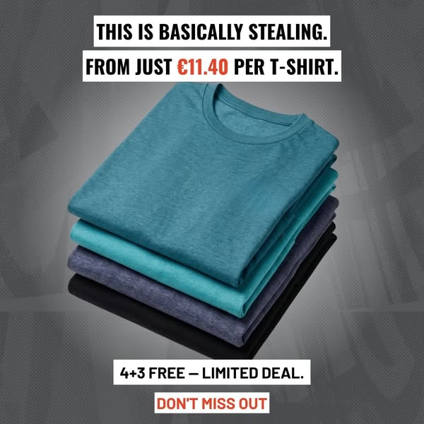 Get 3 T-shirts Free