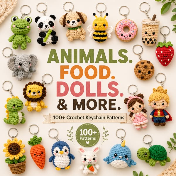 100+ Crochet Keychain Pattern