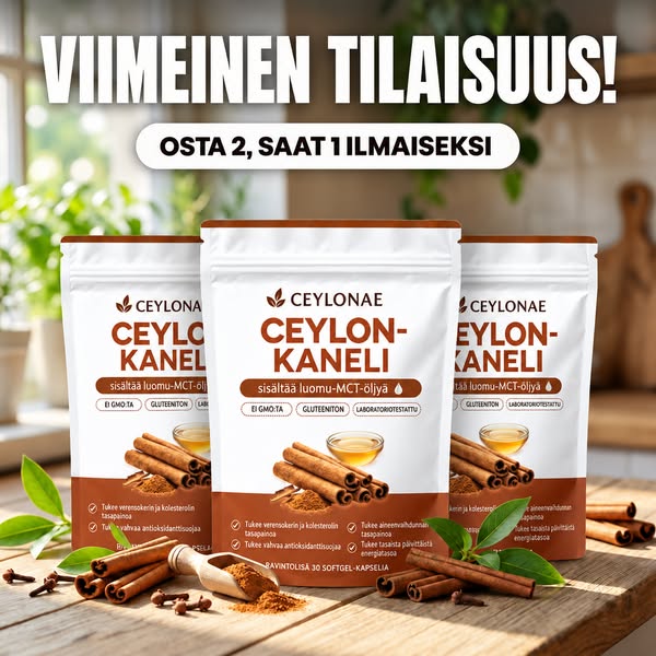 Ceyloninkaneli 7200 mg + MCT-öljy