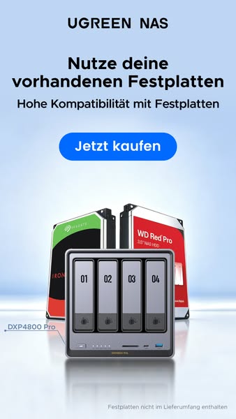 UGREEN NAS: Genug Speicher für alles