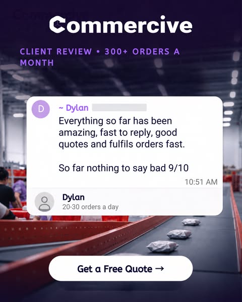 FAST REPLIES. FAST FULFILLMENT.