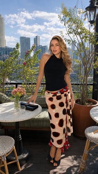 Camara Scarf Wrap Midi Skirt