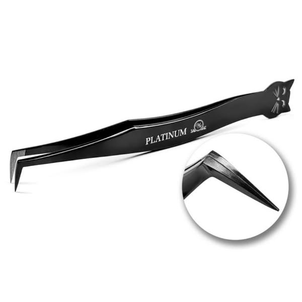 Pęseta do przedłużania rzęs Kot Laser PLATINUM