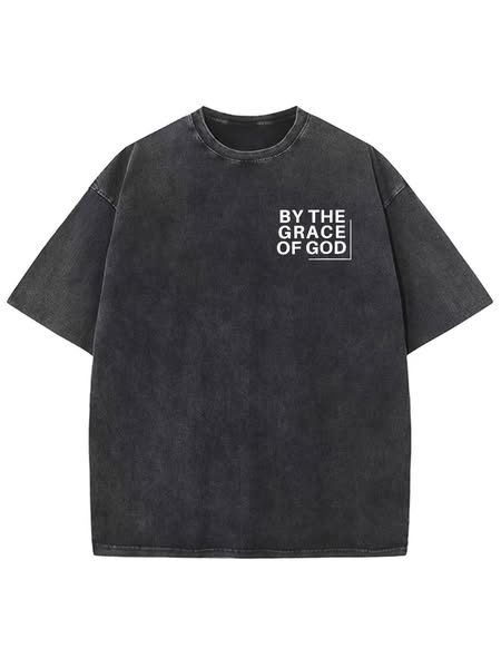 By His Grace Unisex Washed T-Shirt
