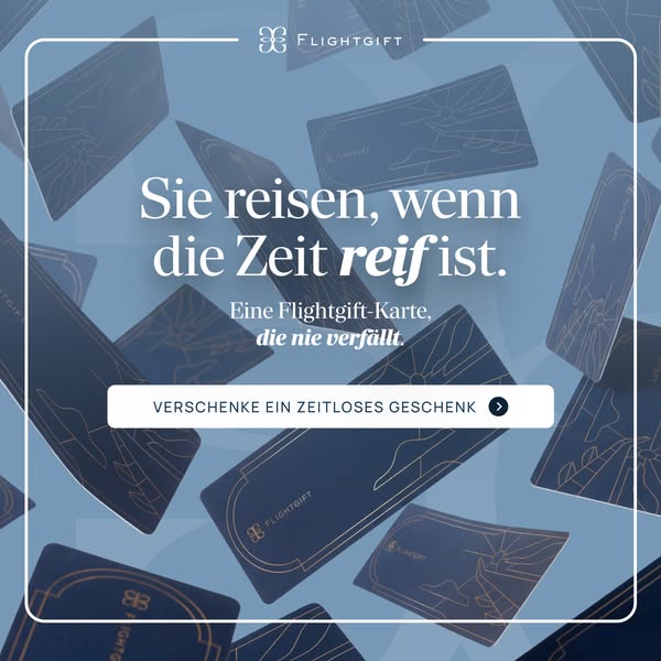 Ein Fluggutschein, der nie verfällt