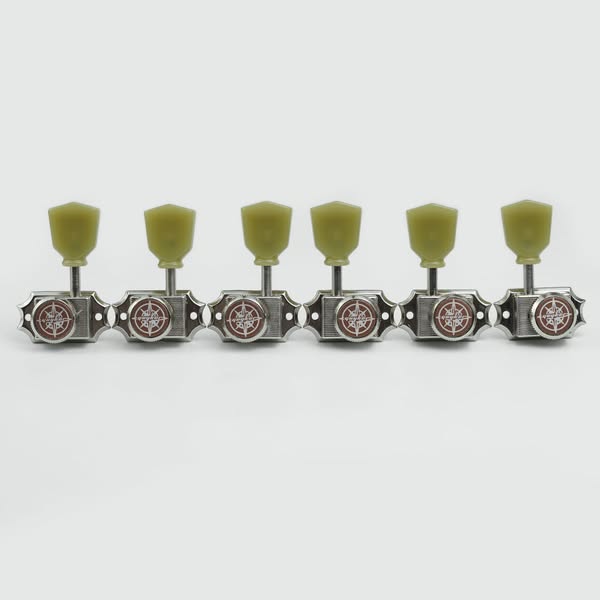 Guyker GK-135SP Vintage Deluxe Guitar Tuning Pegs 1:15 Ratio 3R+3L for LP-Style Electric Guitar