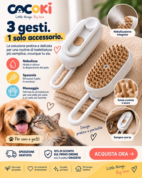 3 gesti. 1 solo accessorio.