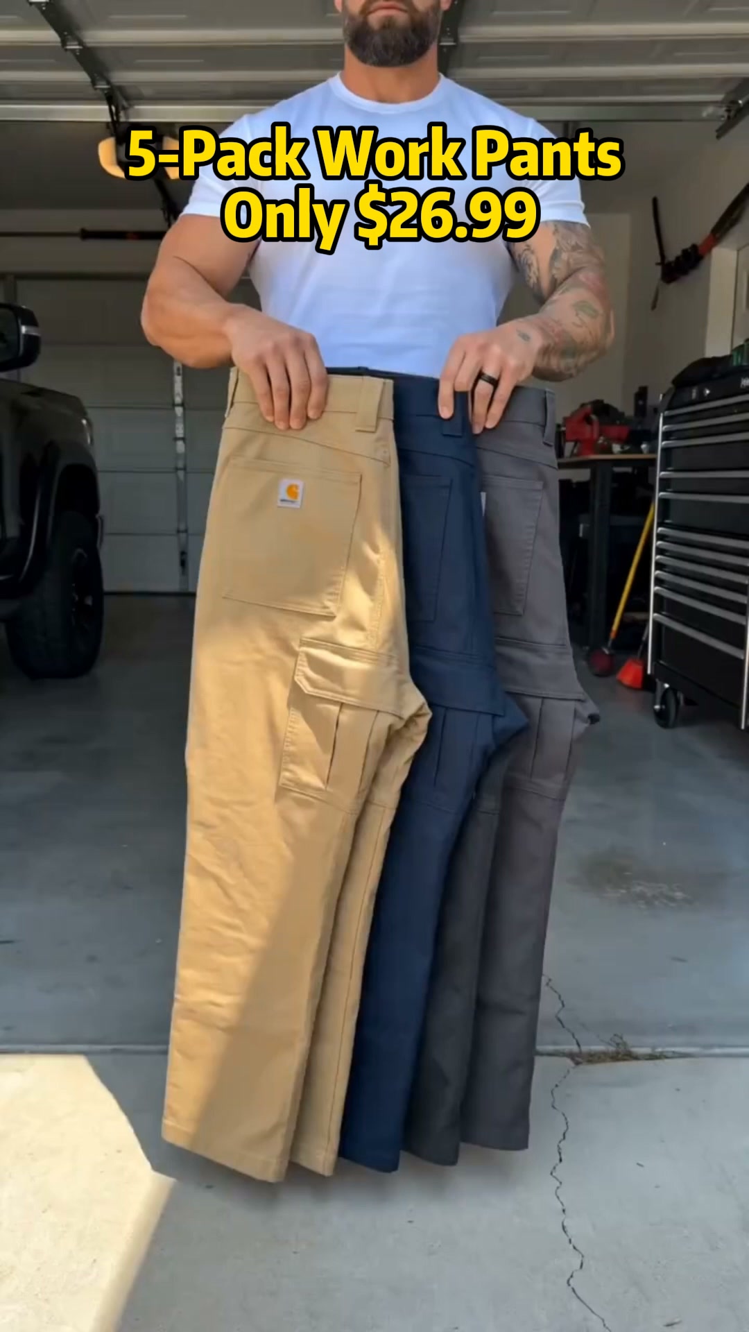 5-Pack Work Pants — Only $26.99