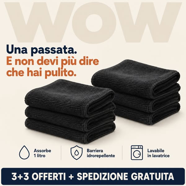 2 PANNI ACQUISTATI + 2 IN OMAGGIO