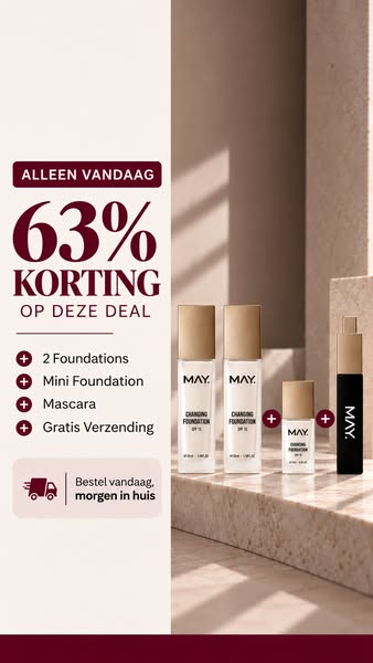 Beauty deal van september: 63% korting