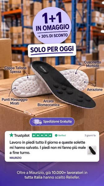 10.000+ lavoratori hanno scelto Reliefer