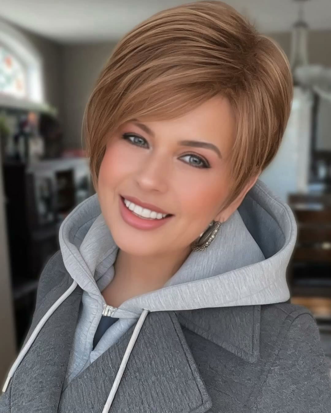 Sleek Pixie, Elegant Long Side Fringe