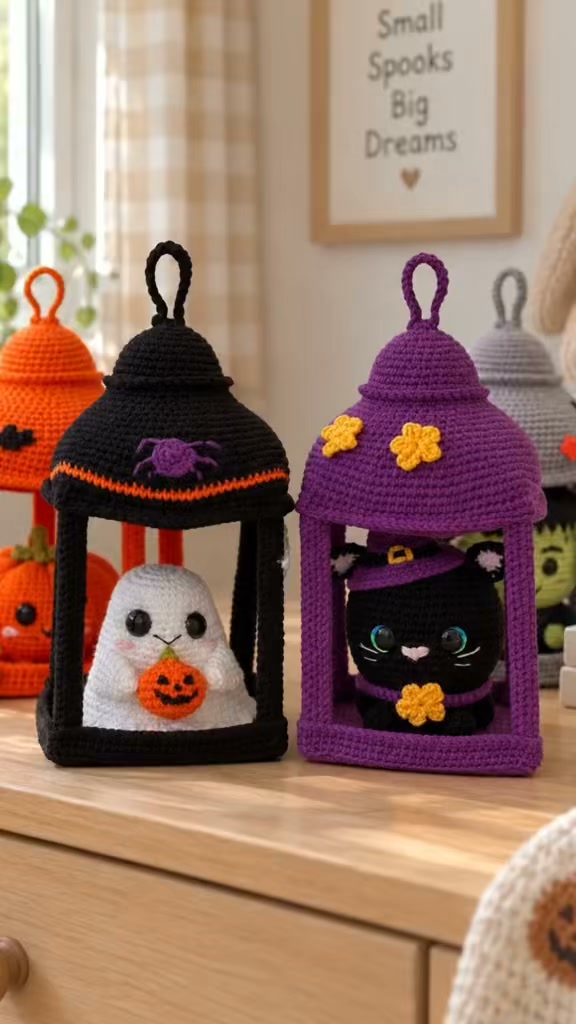 Modèle de Crochet Lanternes d’Halloween