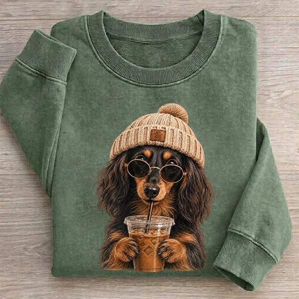 Long-Haired Dachshund Sweatshirt
