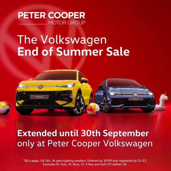 Hurry, offer ends 30th September!