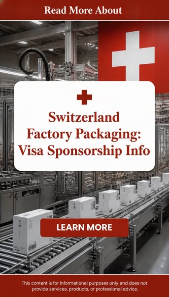 Switzerland Factory Packaging: Visa Sponsorship Info