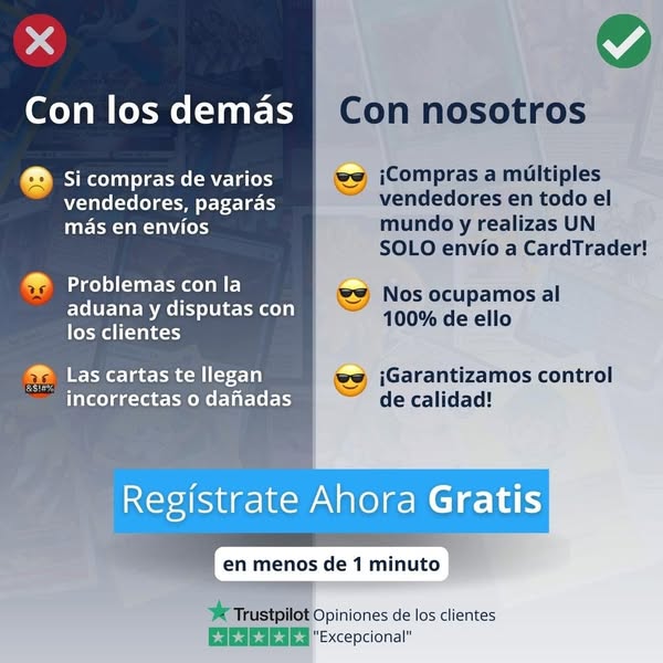 Compra y Vende cartas de todo el Mundo