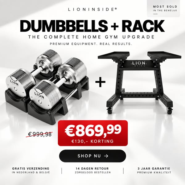 Complete set: dumbbells + TitanRack