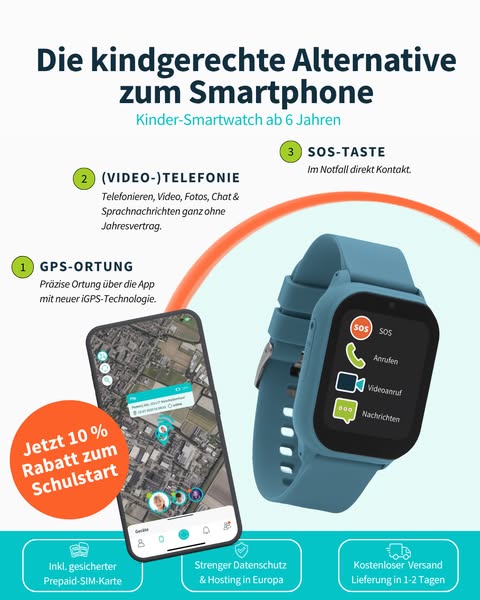 Smartwatch für Kinder ab 6 Jahren