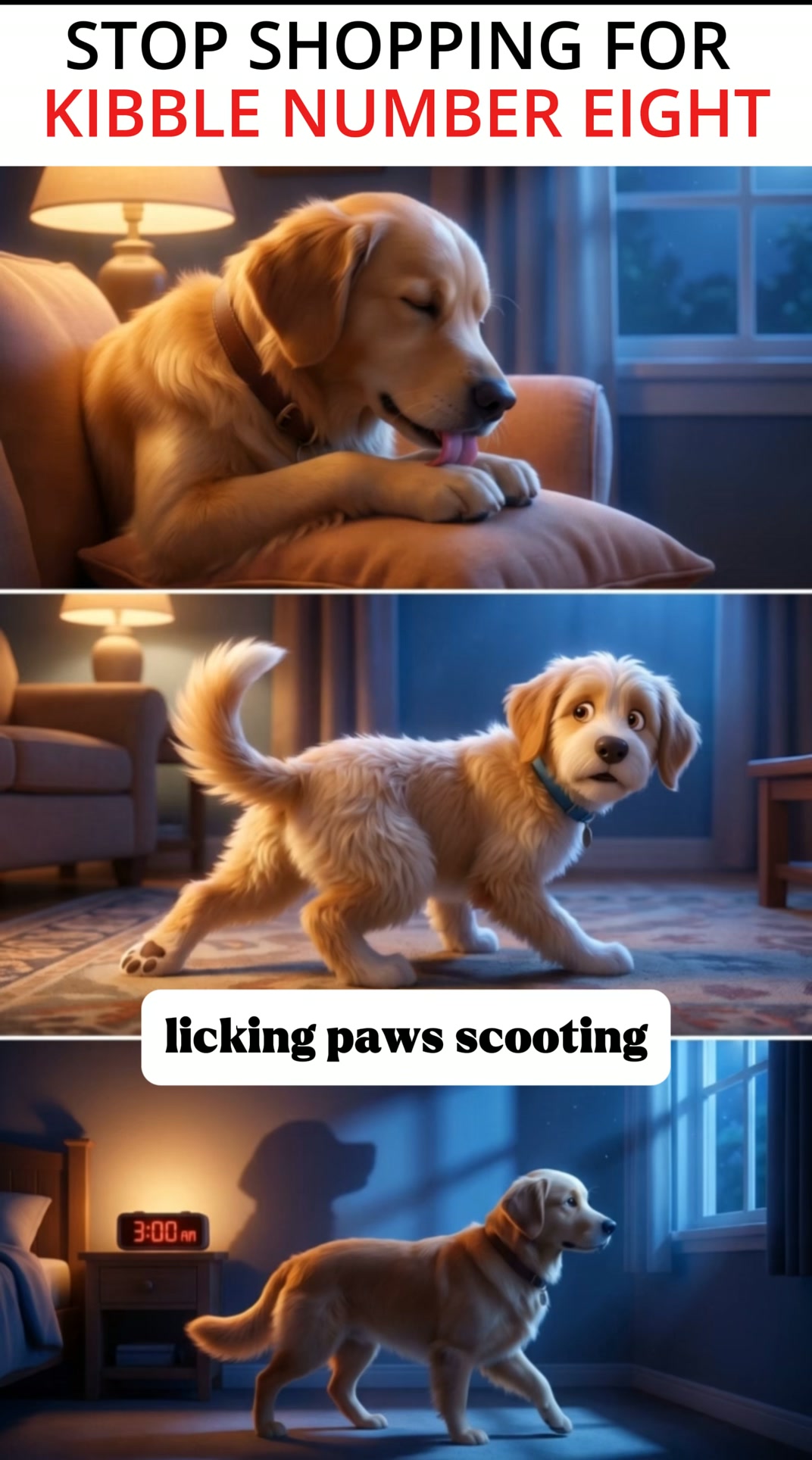 Still Licking Paws After New Food?