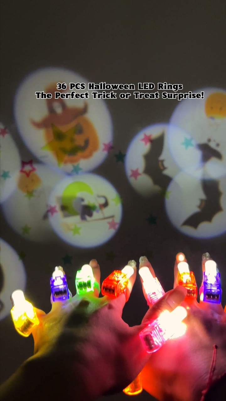 Spooky Pattern Finger Projector Lights (36 Pcs)