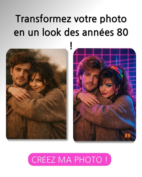 Transformez une photo dans le style des années 80