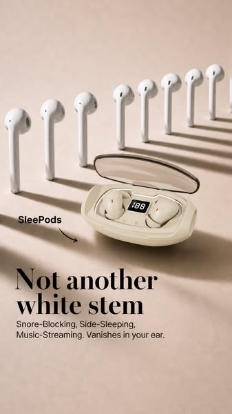 Sore ears at 2am? Your earbuds weren't made for this.