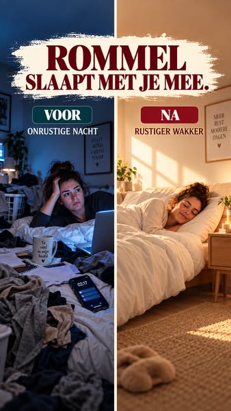 Rommel slaapt met je mee