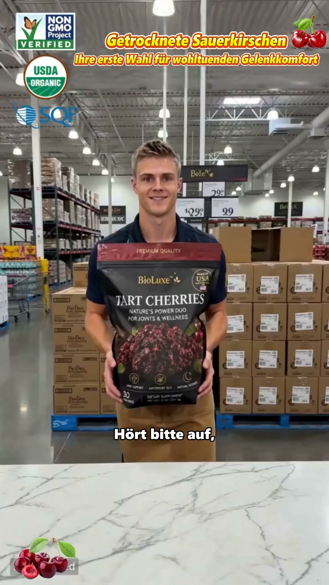 Premium getrocknete Kirschen aus Chile! Natürlicher Fruchtsnack aus den Anden‑Plantagen