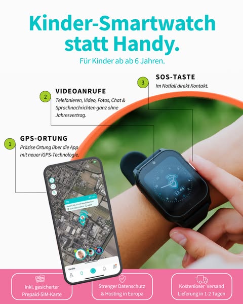 Smartwatch für Kinder ab 6 Jahren