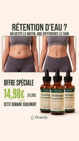 Rétention d'eau ? Un geste, une différence