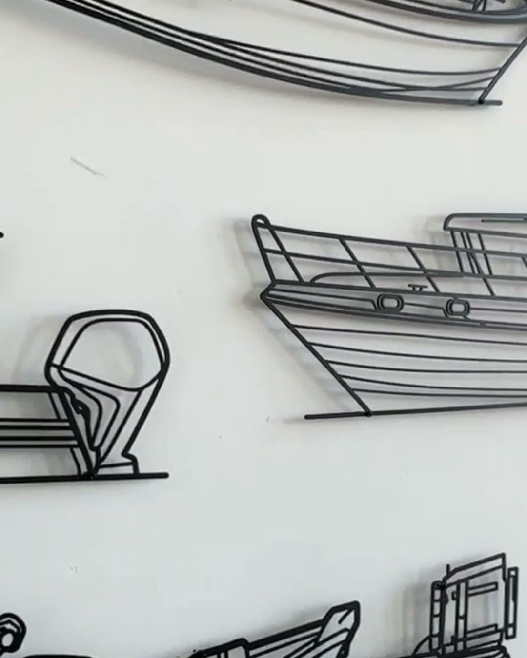 Bring the ocean to your home with metal silhouettes