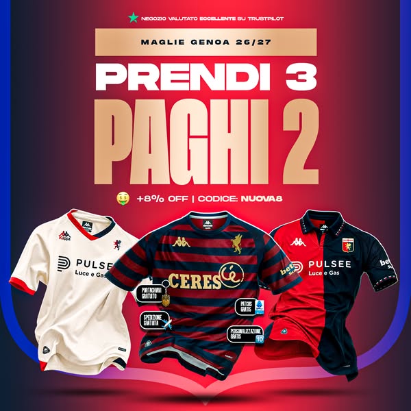 PRENDI 3, PAGHI 2 — più un 8% di sconto extra con il codice NOUVA8