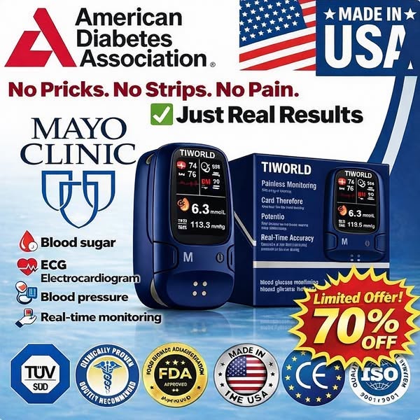 2026 Eaily Hot Sale Ends Today: 70% OFF!-Tiworld™ Develops Newly Launched Non-Invasive Smart Glucose Meter-made in the USA